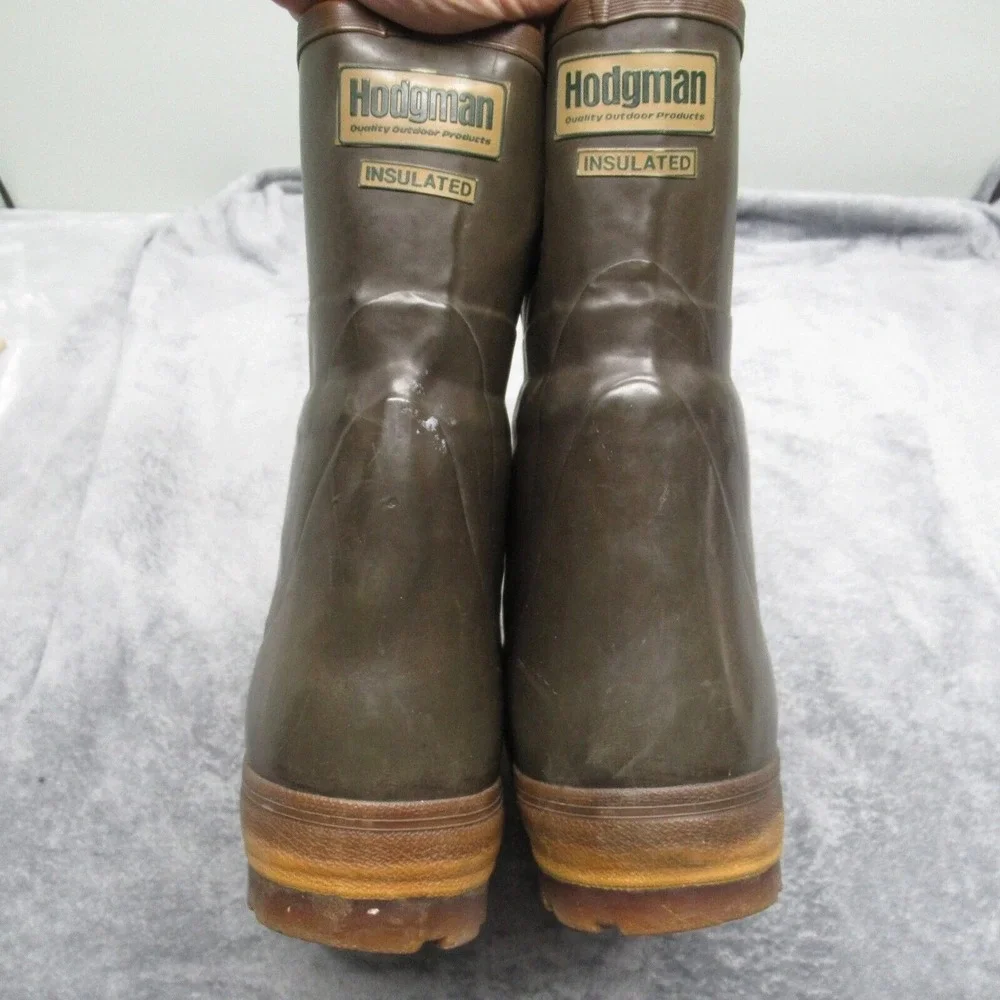 Hodgman Duck Boots Men 9 Insulated Waterproof Hunter Green Vintage Military 1984